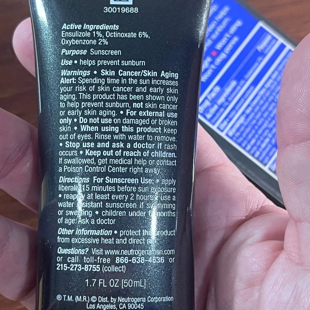 Neutrogena Men Triple Protect Face Lotion SPF 20 Sunscreen 1.7 oz 50mL New Box